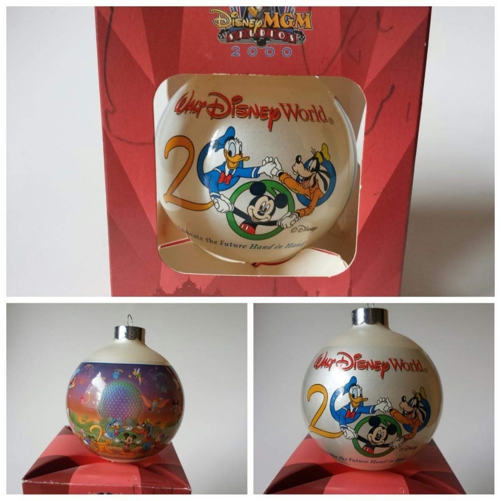 Assorted Disney world Christmas ornaments